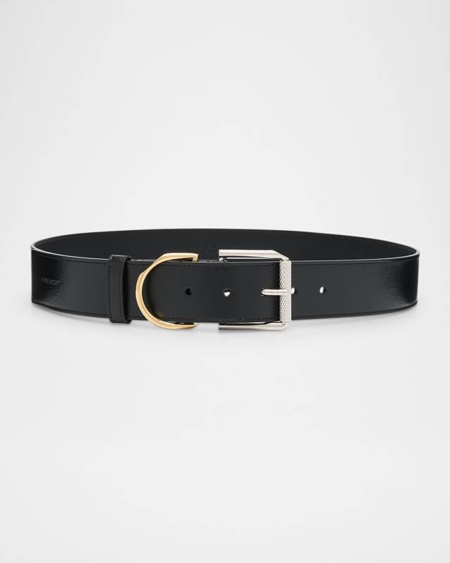 Voyou Logo Leather Belt